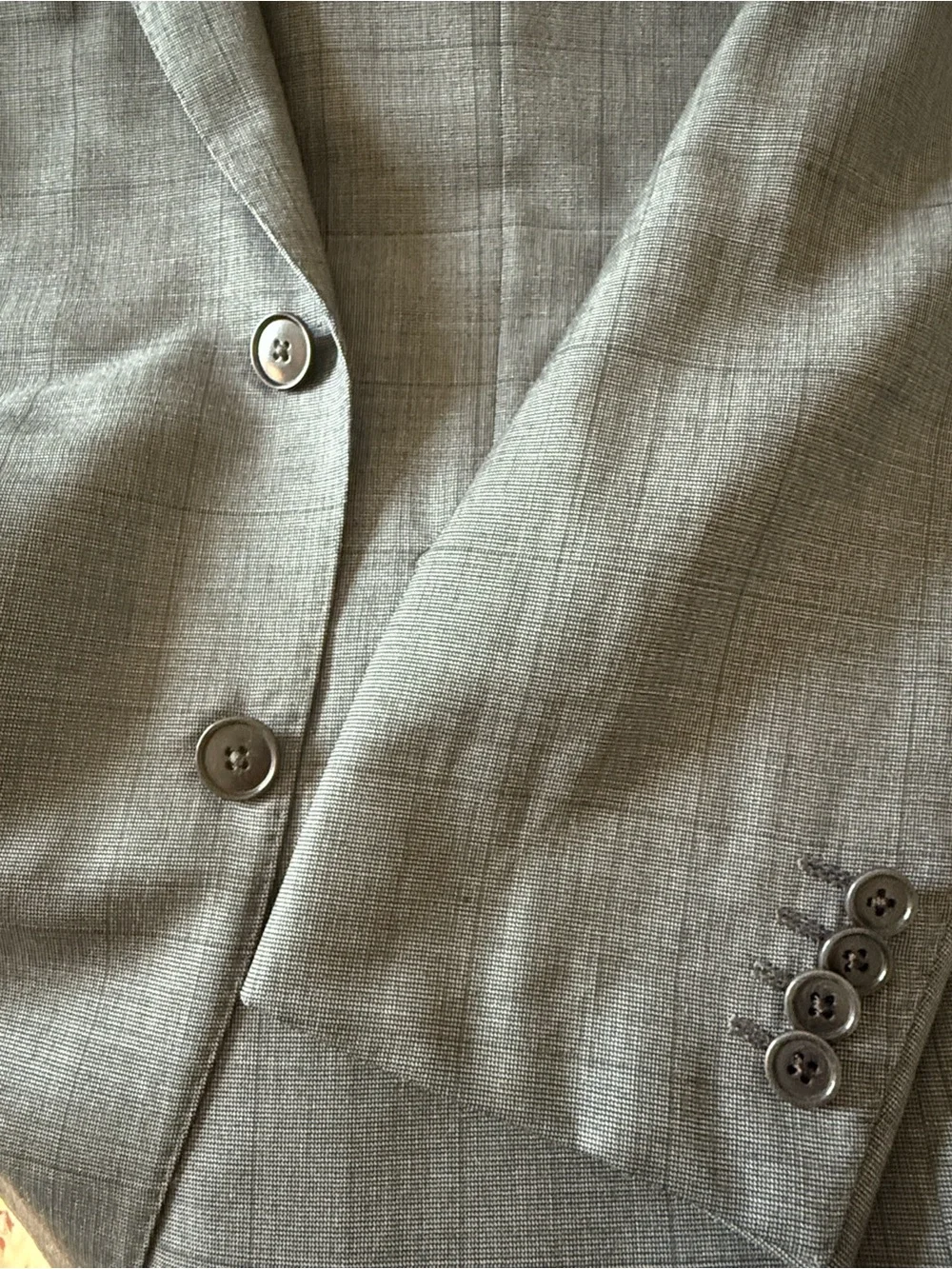 Ermenegildo Zegna Men's Multiseason Suit Jakcet and Pants in Gray print 36R